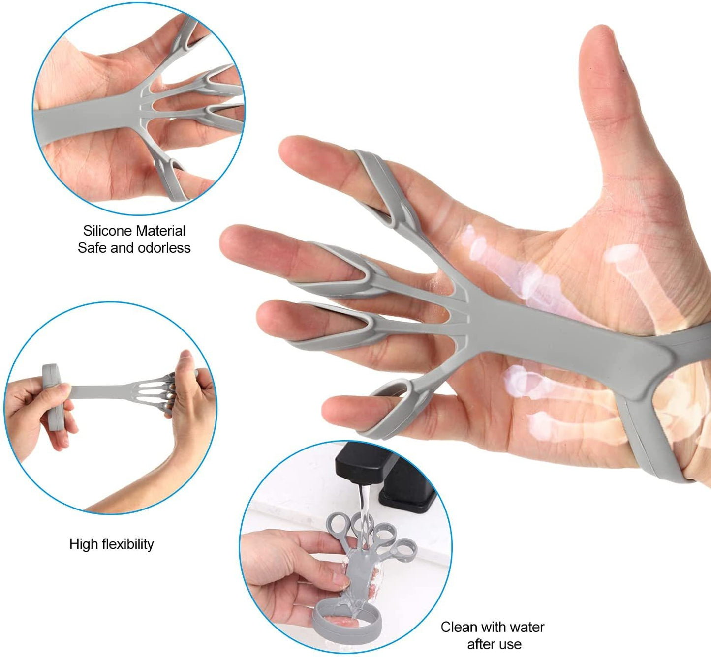 GRIPMAX (FINGER STABILIZER)- pre and post exercise silicone support - Pro Wear&Gear
